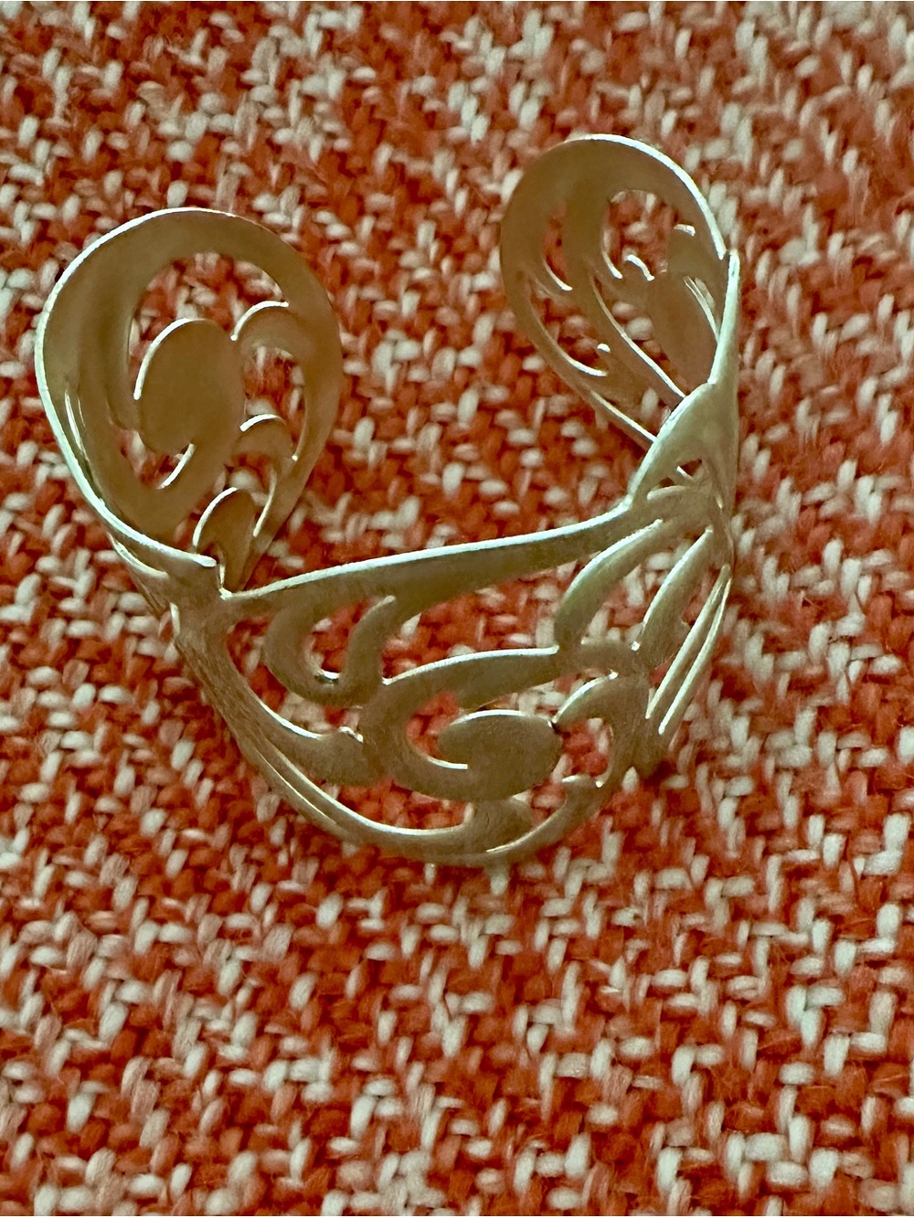 Wide Sculptural Cuff Bracelet - Picture 2 of 2